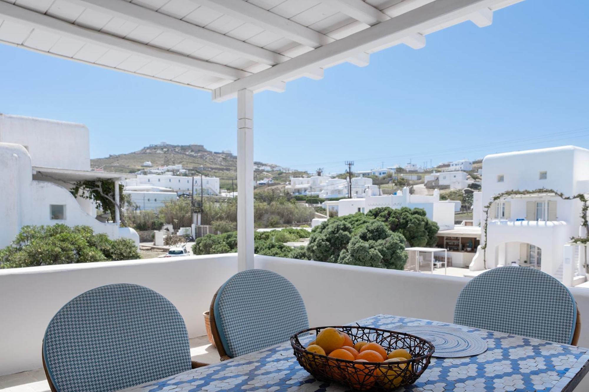Mykonian Style W Shared Pool Houses & Nighttime Security Guard Ornos  Exterior foto